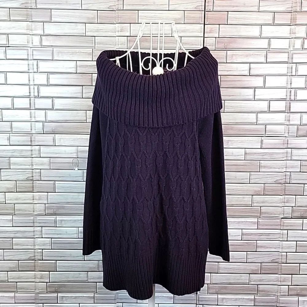 Gloria Vanderbilt cowel neck sweater Size S
